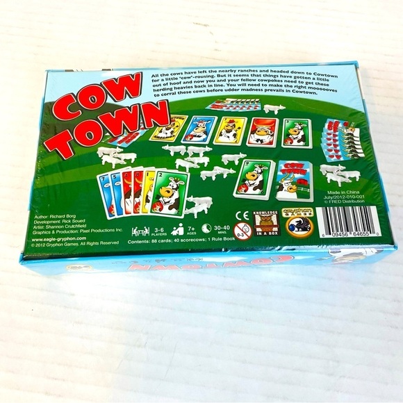 NIB Richard Borg’s Cowtown The Game To Play Til The Cows Come Home Ages 7+ - Picture 4 of 5